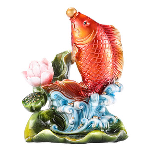 อุปกรณ์ตกแต่งปลาบ่อปีสไตล์จีนตกแต่งบ้านทางเข้าห้องนั่งเล่นพิธีขึ้นบ้านใหม่ - Product Image 5