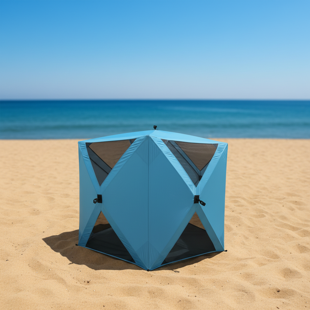 Push pull beach tent