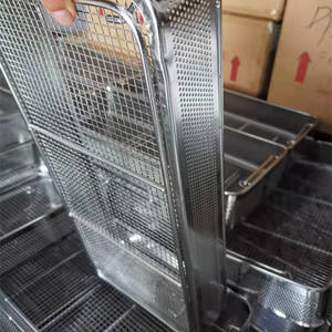 מסננת סל צלחות מחוררת מנירוסטה 304 - Product Image 1