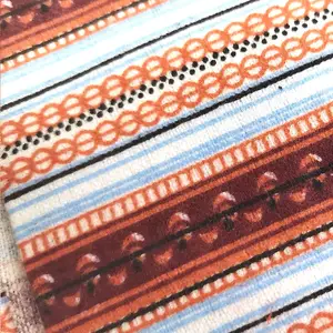 Arap tarzı için popüler giysi ve yatak levha 2 taraflı fırçalanmış flanel kumaş