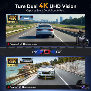 Видеорегистратор ADINKAM с двумя камерами (передняя/задняя), 4K, 5G Wi-Fi, <span class=keywords><strong>GPS</strong></span>-трекинг, супер ночное видение, встроенный G-сенсор, 2 камеры, циклическая запись, простота использования - Product Image 2