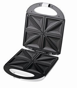 Machine à gaufres triangulaires antiadhésive pour petit-déjeuner, idéale pour les sandwichs à 4 tranches - Product Image 6