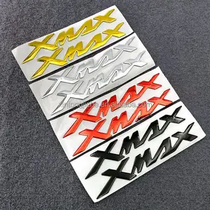 2 Buah 3D Resin Gel Emblem Fender Tank Pad Logo Decal Stiker untuk Yamaha X-MAX XMAX 125 250 400 Dekorasi Sepeda Motor