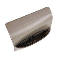 Étuis en cuir pour lunettes de soleil de luxe Étuis à lunettes en cuir PU souple recyclé Étui à lunettes avec logo personnalisé