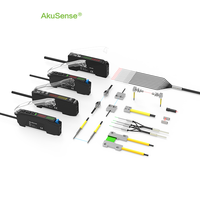Capteur à réflexion diffuse à fibre optique haute précision AkuSense PD-32 M3 R15, distance de détection 90 mm, certifié CE, pour espaces restreints