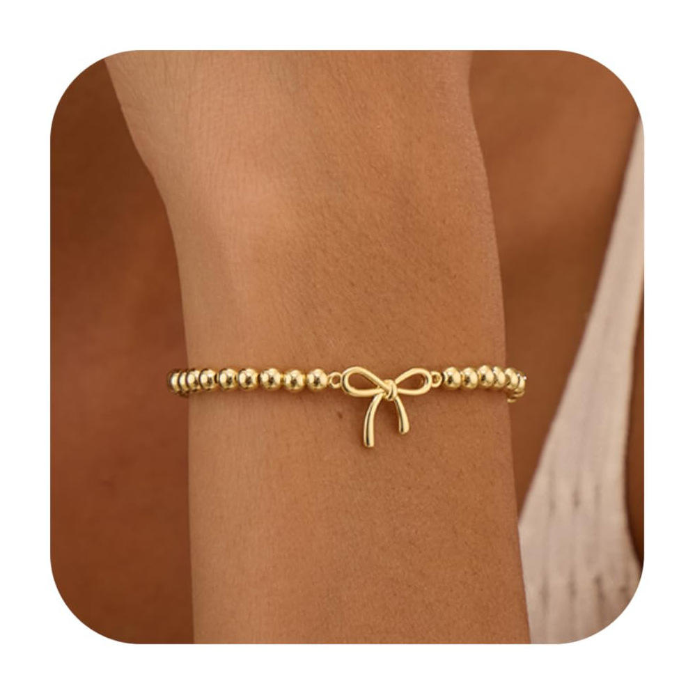 4mm Copper Bead Bow (Gold)