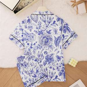 Night Sleepwear <strong>2</strong> Piece Cotton Red Cute Pajamas for Women Set - Product Image 4