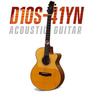 Smiger High-end Asequible Solid Spruce Mahogany Top ABS Binding Synthetic con ilustraciones en Fret Board 41 ''Guitarra acústica - Product Image 3