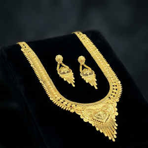 Wholesale 14K 18K 24K Micron Gold Plated Fashion Jewelry, Brass Gold Filled <b>Long</b> Jewelry Set, Traditional Wedding <b>Long</b> <b>Necklaces</b> - Product Image 2