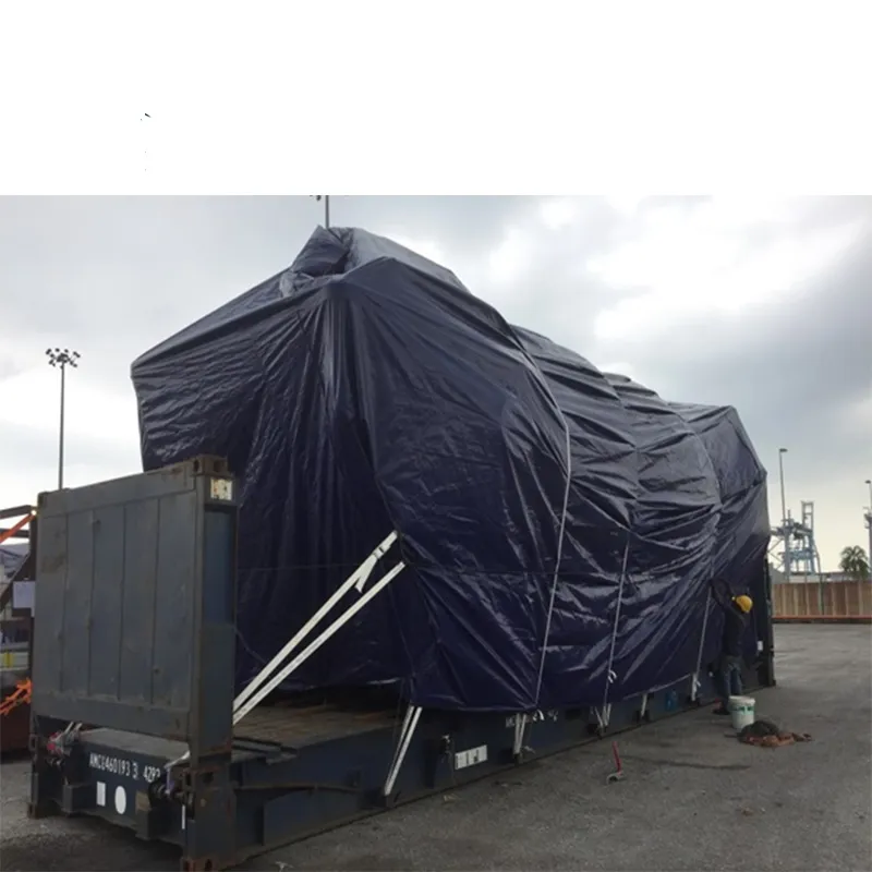 Couverture de camion de tente de bâche de PVC enduite par toile à haute résistance de bâche de PVC