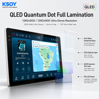 Radio Mobil Android Universal KSOY-12 Layar Sentuh QLED Wireless Carplay GPS Head Unit 12+256G Kamera 360 Optik Koaksial FM AM