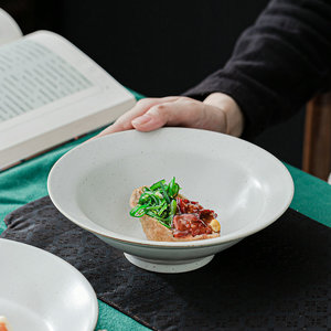 Bol en céramique avec glaçure craquelée, résistant à la chaleur, design rétro, pour servir les aliments, usage domestique - Product Image 1