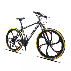 Bicicleta de Montaña de 21 Velocidades con Doble Freno de Disco, Cuadro de Acero, Horquilla con Suspensión, <span class=keywords><strong>Pedales</strong></span> Ordinarios, para Hombre, 24/26/27.5/29 Pulgadas - Product Image 1