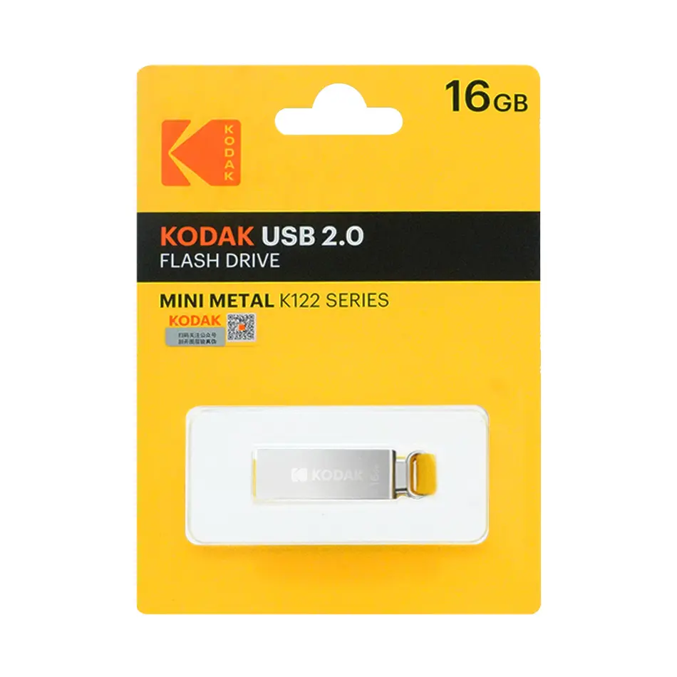 KODAK K122 USB2.0 키 USB 플래시 드라이브 높은 플래시 디스크 메모리아 미니 벌크 금속 16gb 펜 USB 플래시 드라이브