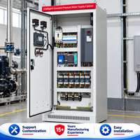 Panneau de commande électrique industriel personnalisé pour le contrôle des pompes à eau avec PLC, VFD et HMI pour puits profonds