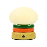 Lampe de table rechargeable, design simple et atmosphérique, en forme de hamburger, cadeau pour enfants, décoration de chambre