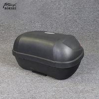 Design classique universel moto Moto coffre à bagages 48L Top cases stockage moto coffre queue boîte