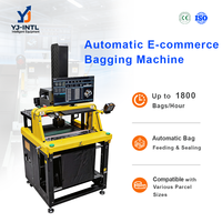 Machine d'emballage automatique pour sacs en rouleau Express, pour la logistique e-commerce alimentaire, contrôlée par PLC, à entraînement hydraulique/électrique