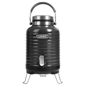 Outdoor Party Cold Beer Cold Beverage Dispenser Double Walled Stainless Steel Insulated Water Jug With Large Capacity