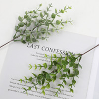 Plantes décoratives en soie de fleur de feuillage vert SPR pour Bouquet de mariage de mariée Roses à tige unique Feuilles artificielles
