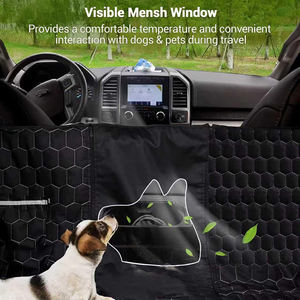 Funda impermeable para asiento de coche para perros, hamaca para camión con ventana de malla, cubierta resistente para el asiento trasero del coche, protector de asiento. - Product Image 3