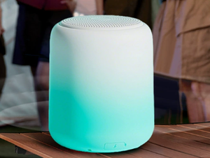 Portable <b>Bluetooth</b> <b>Speaker</b> Cylinder Shape Plastic Cabinet RGB <b>LED</b> Light Wireless Full-Range Audio Outdoor Use - Product Image 1