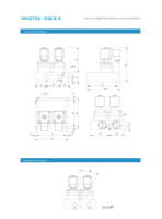 YANZTEK Connecteur DIN robuste, polyvalent, à deux lignes, à haut débit, en alliage modulaire, assemblages de régulateurs G1/2 pneumatiques