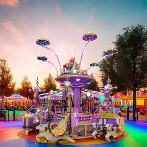 Sillas voladoras Adventure de fibra de vidrio con iluminación colorida para centros comerciales y atracciones turísticas 12 jugadores - Product Image 1