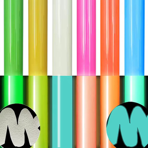 Bán buôn HTV ánh sáng màu xanh đậm màu xanh lá cây truyền nhiệt Vinyl cho thiết kế nhỏ Luminous phim phát sáng trong bóng tối Vinyl cuộn cho dệt - Product Image 4