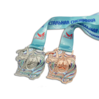 Trophées de gymnastique Médailles Sport Danse Conception personnalisée Médailles de compétition de danse de salon gagnantes