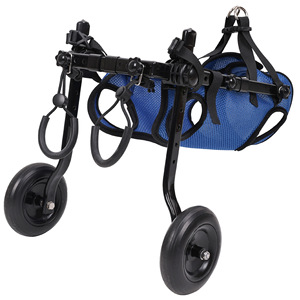 Chariot de rééducation réglable <span class=keywords><strong>pour</strong></span> <span class=keywords><strong>chien</strong></span>, fauteuil roulant <span class=keywords><strong>pour</strong></span> animaux de compagnie, support <span class=keywords><strong>pour</strong></span> pattes arrière, aide à la mobilité <span class=keywords><strong>pour</strong></span> chiens handicapés de petite, moyenne et grande taille - Product Image 5