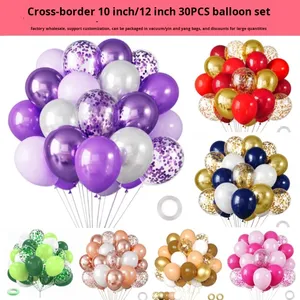 Per Amazon Set di palloncini in lattice metallizzato di paillettes da 30 pezzi per feste di compleanno con decorazione per matrimonio con palloncini natalizi - Product Image 5