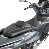 Selle de moto en cuir confortable noire ventilée, coussin de siège imperméable pour voiture et moto pour 25PCX160