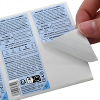Autocollants adhésifs personnalisés avec code QR, imprimés recto-verso, papier synthétique laminé, double couche, forte adhérence