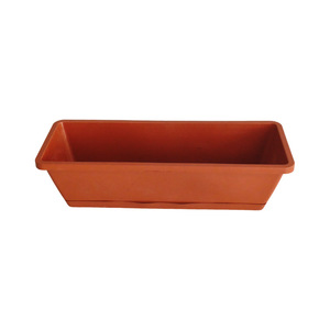 Bac de plantation rectangulaire en plastique version fine Hollen avec trous de drainage pour balcon et jardin domestique (fleurs et légumes) - Product Image 4