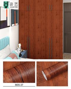 Papel tapiz de suelo de PVC de grano de madera autoadhesivo moderno impermeable para sala de estar, baño, cocina, decoración del hogar - Product Image 4