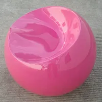 Fauteuil lounge moderne en fibre de verre en forme de pomme pour enfants, pour usage extérieur et intérieur - Siège de loisirs pour hôtel et salon