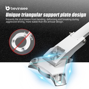 BEVINSEE <span class=keywords><strong>E46</strong></span> Front Upper Strut Tower Support Bar Brace Kit Aluminio para <span class=keywords><strong>BMW</strong></span> 3 Series 325i 328i 330i M3 2002-2004 <span class=keywords><strong>2005</strong></span> 2006 - Product Image 5