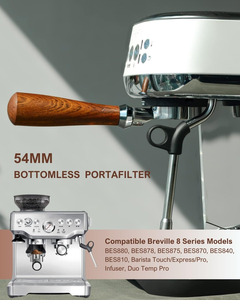 Porte-filtre à café expresso sans fond Barsetto en acier inoxydable 304 de 58 mm - Product Image 2