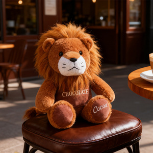 Peluches de León con Logotipo Personalizado, Juguetes de Peluche Relajantes, Muñecos de Animales de Peluche, Ropa Deportiva, Cojín de León Suave, Venta al por Mayor Barata - Product Image 2