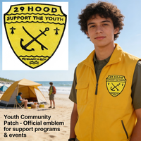 Écusson brodé 29 Hood Support the Youth Penmarch BZH Maritime Youth Organization pour vestes et équipements