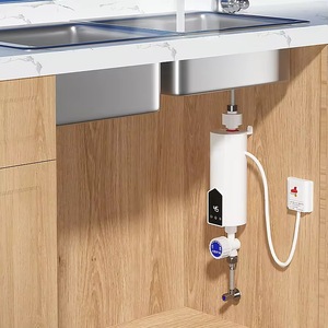 Calentador de Agua Eléctrico Instantáneo de 220V/110V, Calentador de Ducha, Calentador de Grifo para Fregadero de Cocina, Acero Inoxidable, Venta al Por Mayor de Fábrica - Product Image 2