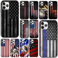 Coque de téléphone drapeau américain USA pour iPhone 18 Pro Max, 18, 18 Pro, 17 Pro Max, 17 Pro, 17 Air, 17, 16, 15, 14, 13 Pro Max Plus – Cadeau