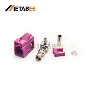 Conector de Crimpado en Ángulo Recto H Hembra Fakra, Violeta Heather, Cable RG174 RG316 - Product Image 2