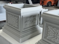 Socle en céramique mousse de style européen classique, base de statue de jardin, colonne romaine, plinthe pour pot de fleurs, pour décoration intérieure et extérieure