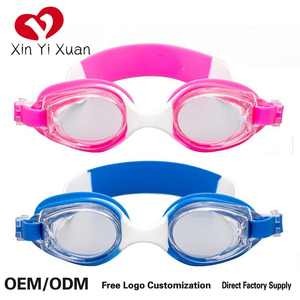 Xin Yi Xuan Swimming Goggles PC Lens Silicone Frame Anti-Fog Universal Fit Blue Pink Colors - Product Image 1