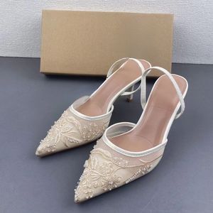 Sandalias de Tacón Puntiagudo Summer Talons, Nuevos Estilos Elegantes con Malla para Mujer - Product Image 3