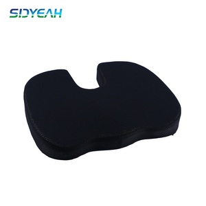 Cojín de asiento de cóccix ortopédico antideslizante, Cojín de asiento de gel de espuma con memoria ventilada - Product Image 6