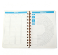Cuaderno Espiral A5 de Cuero PU con Banda Elástica y Soporte para Bolígrafo, 100 Páginas Rayadas, Diario de Escritura, Regalo para Oficina, Escuela o Universidad