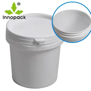 食品级桶出厂价格1L至20L白色塑料水桶高品质批发2L带盖塑料桶